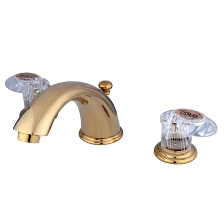 KB962ALL Widespread Bathroom Faucet, Polished Brass